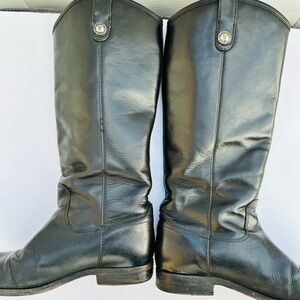 Frye black Leather 7.5 Boot Good Relax Condition